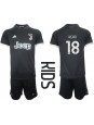 Juventus Moise Kean #18 Replika Tredje Kläder Barn 2023-24 Kortärmad (+ byxor)